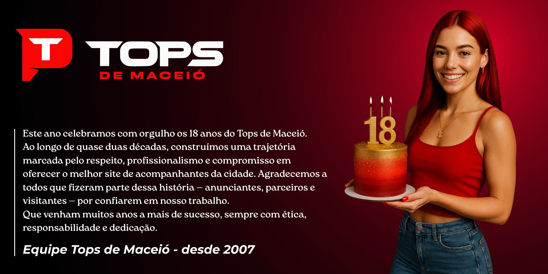 Acompanhantes Tops de Maceió - 18 Anos!